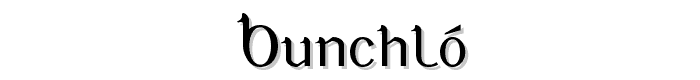 Bunchl%C3%B3 font