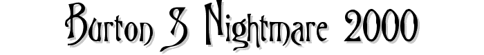 Burton%27s%20Nightmare%202000 font