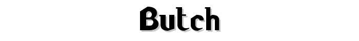 Butch font