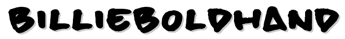 billieBoldHand font