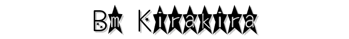 bm%20kirakira font