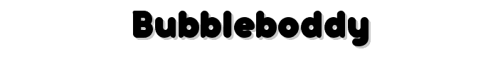 bubbleboddy font