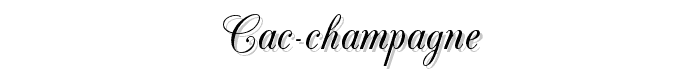 CAC Champagne font