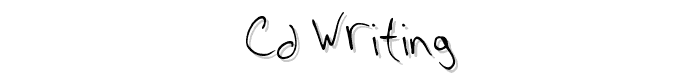 CD%20Writing font