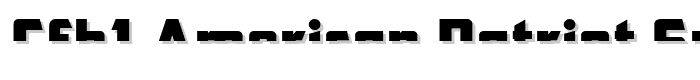CFB1 American Patriot SPANGLE 2 Normal Italic font