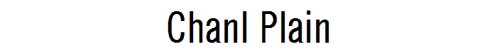 CHANL%20Plain font