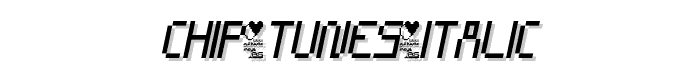 CHIP TUNES Italic font