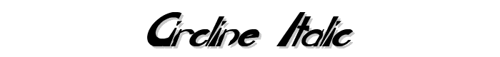 CIRCLINE%20Italic font