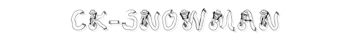 CK%20Snowman font