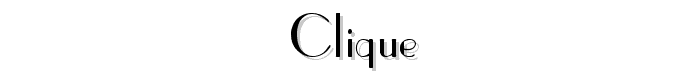 CLIQUE font