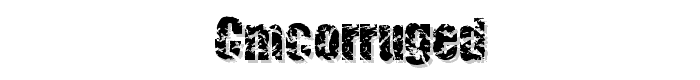 CMCorruged font