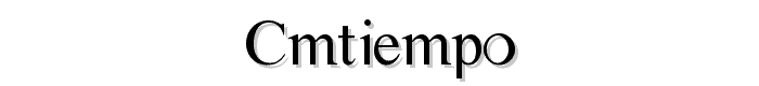 CMTiempo font