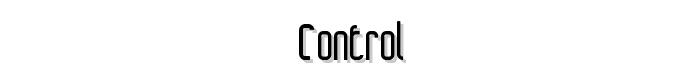 CONTROL font