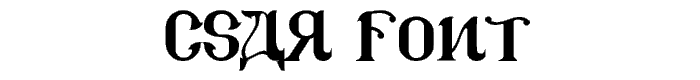 CSAR font