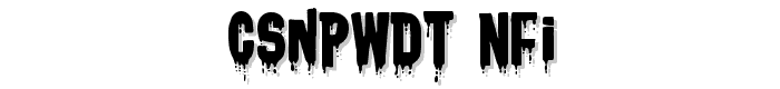 CSNPWDT%20NFI font