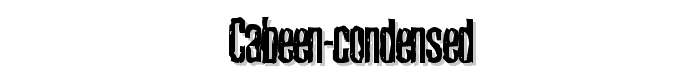 Cabeen Condensed font