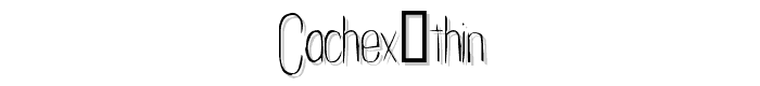 Cachex Thin font