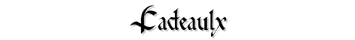 Cadeaulx™ font