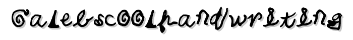 CalebsCoolHandwriting font