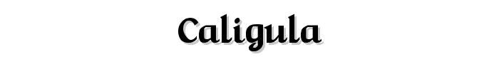 Caligula font