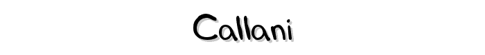 Callani font