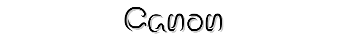 Canon font