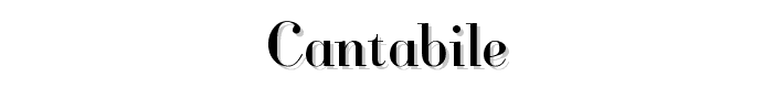 Cantabile font