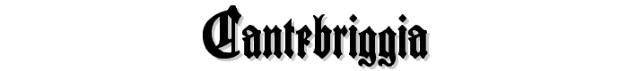 Cantebriggia font