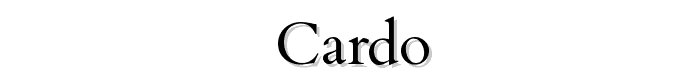 Cardo font