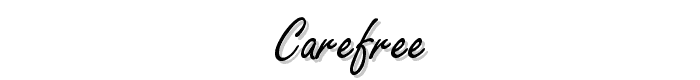 Carefree font