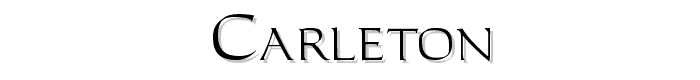 Carleton font