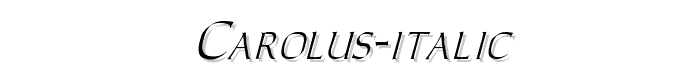 Carolus%20Italic font