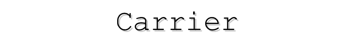 Carrier font