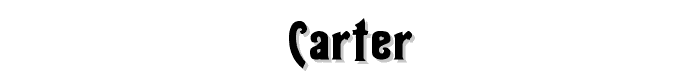 Carter font