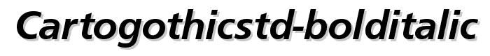 CartoGothicStd%20BoldItalic font