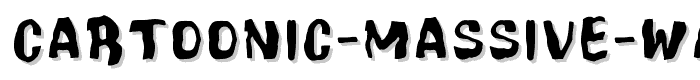 Cartoonic Massive Wacky font