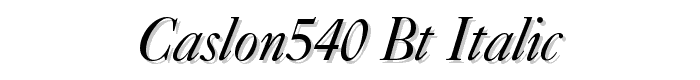 Caslon540%20BT%20Italic font