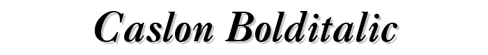 Caslon-BoldItalic font