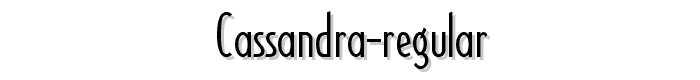 Cassandra Regular font