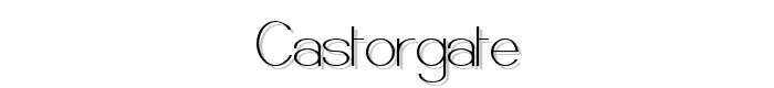 Castorgate font