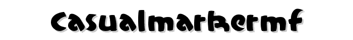 CasualMarkerMF font