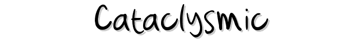 Cataclysmic font