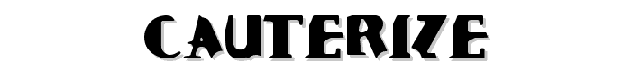 Cauterize font