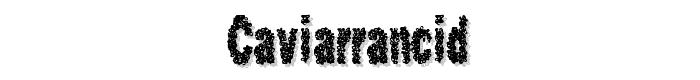 CaviarRancid font