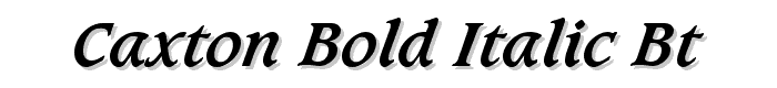 Caxton%20Bold%20Italic%20BT font