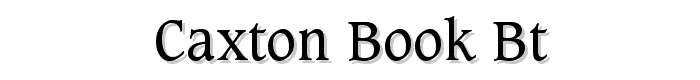 Caxton%20Book%20BT font