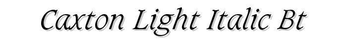 Caxton%20Light%20Italic%20BT font