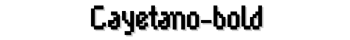 Cayetano Bold font