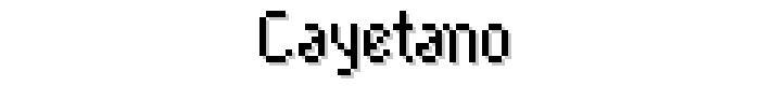Cayetano font