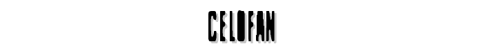 Celofan font